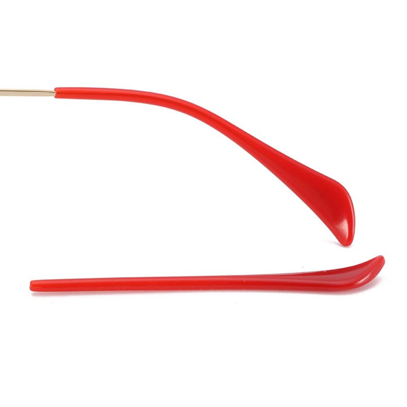 Lunettes de soleil antidérapantes en Silicone, 1 paire, couvre-jambes, support de crochet d&#39;oreille antidérapant, protège-oreilles: Rouge