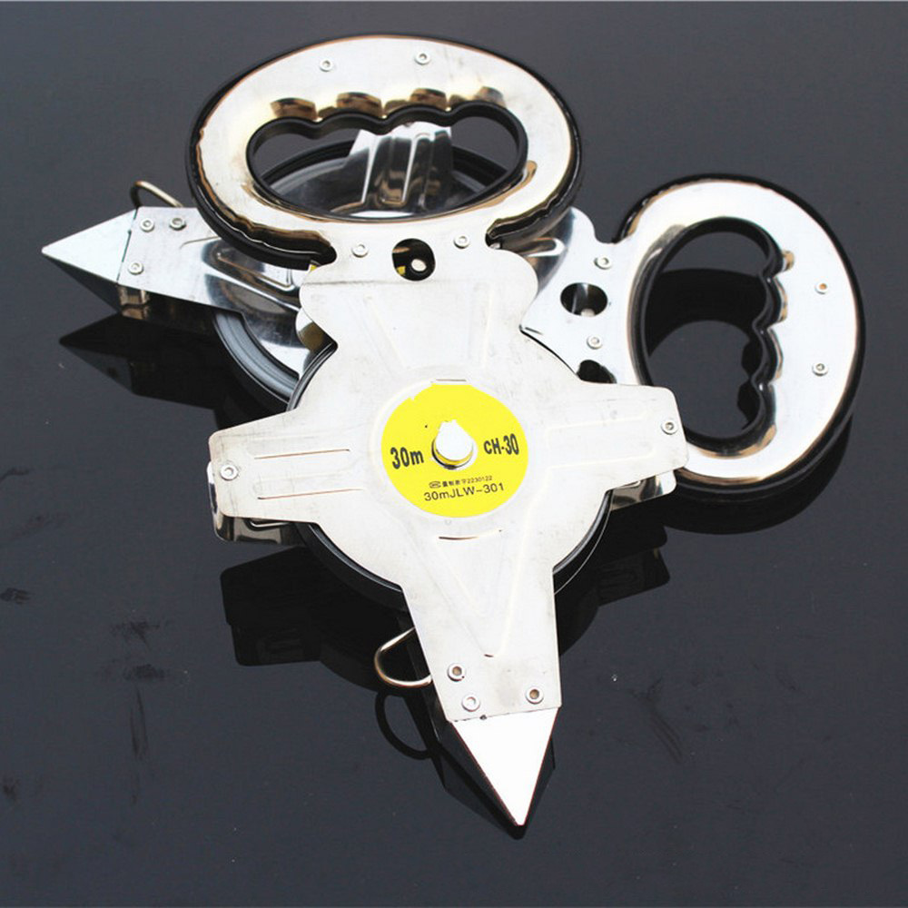 1PC Measuring Tape Ruler 30M 50M Open Reel Retractable Tape Measure Metric Scale Stainless Steel ABS Ruler Measuring Tools