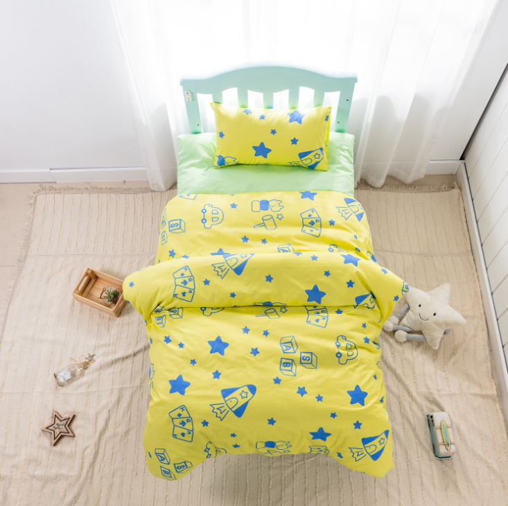 3 st tecknad bomull spjälsäng sänglinne kit baby princess sängkläder set innehåller örngott lakan påslakan utan fyllmedel: 15
