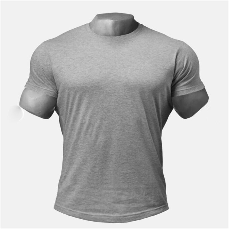 Eli 22 summer muscle fitness brothers bomuld kortærmet t-shirt åndbar herre afslappet fitness tøj cardigan lounge