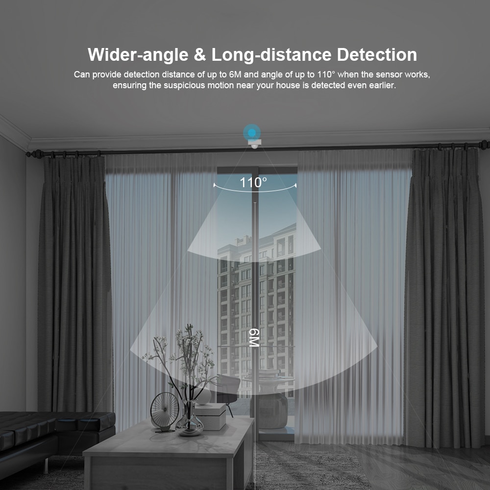 SONOFF SNZB-03 capteur de mouvement ZigBee détecter le déclenchement de mouvement alarme alerte Notifaication fonctionne avec l'application SONOFF ZigBee pont eWeLink