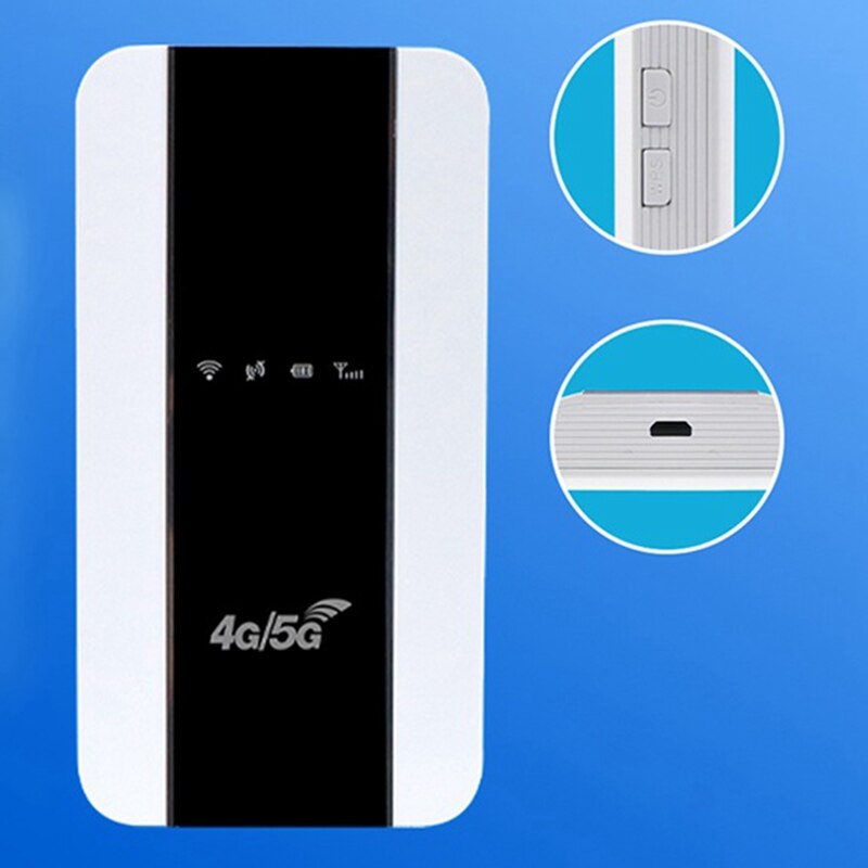 4G Wifi Router Portable MiFi Supports 4G/5G SIM Card 150Mbps Router Car Mobile WiFi Hotspot Router