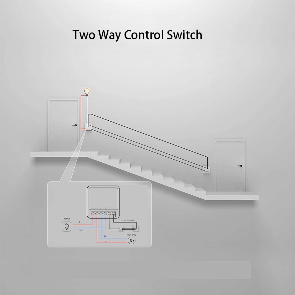 Tuya Smart Wifi Diy Schakelaar 16A Ondersteunt 2 Manier Controle Domotica Module Werkt Met Alexa Google Thuis