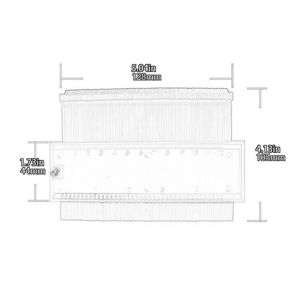 Contour Measuring Device Profiling Ruler Tough Durable High Strength Used To Shape Irregular Items Tool 1 Pcs