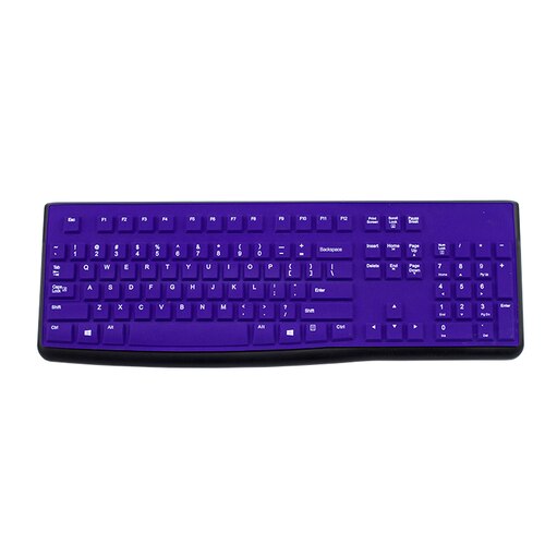 Keyboard Protection for Logitech K120 Keyboard MK120 Desktop Keyboard Protection Film Full Cover Button Cover Keyboard Cover: type10