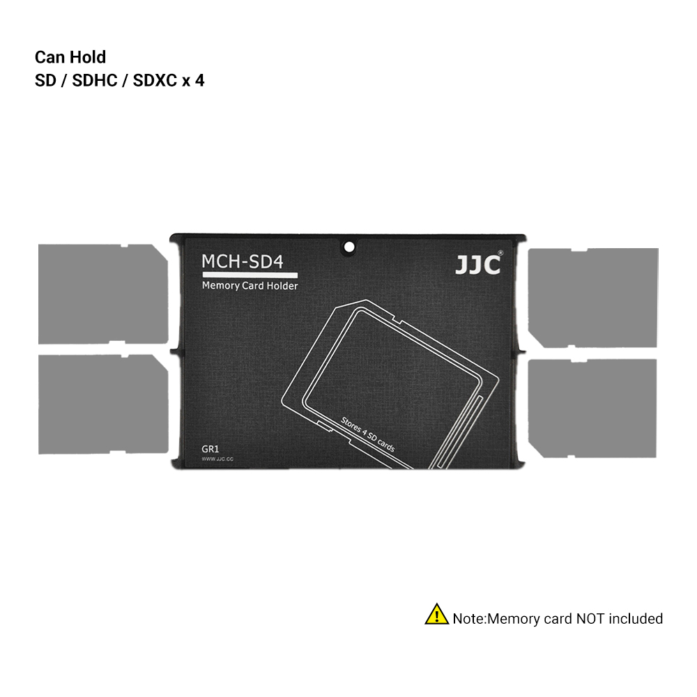 JJC Slim etui na kartę pamięci Anti-Shock Anti-Fall i Scratch odpowiednie dla kart SD/Micro SD/TF dla entuzjastów fotografii: żółte światło