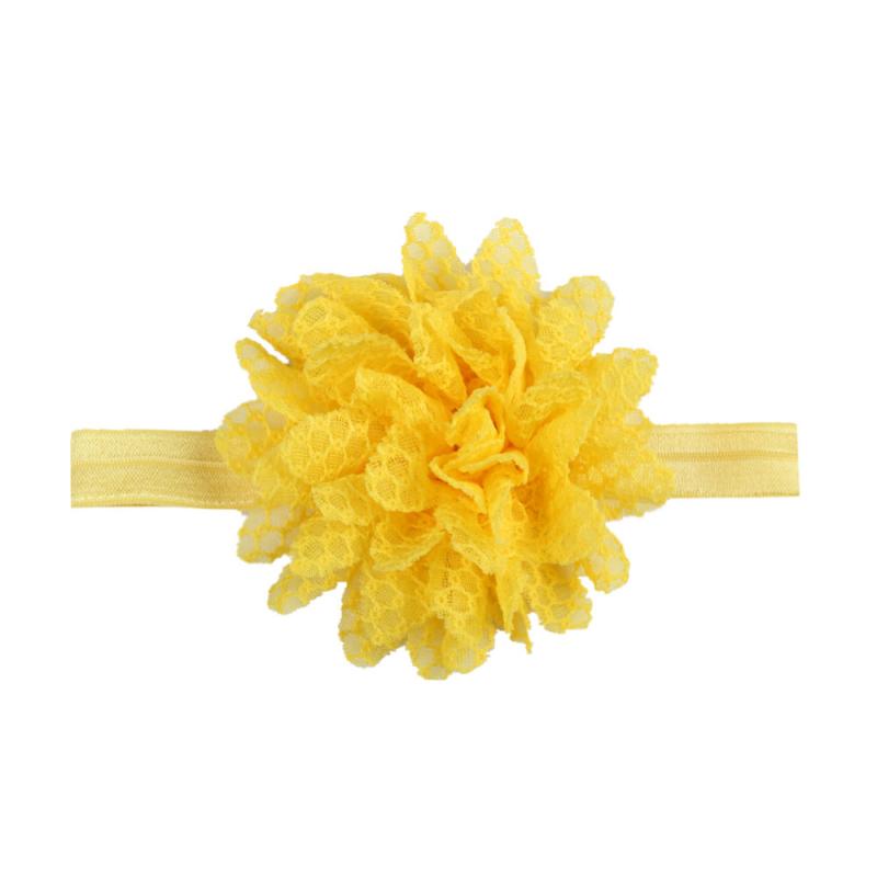 1Pc Baby Peuter Jongen Meisje Leuke Bloem Hoofdband Hoge Elastische Kant Haarband Effen Kleur Kids Hoofddeksels Haar Accessoires