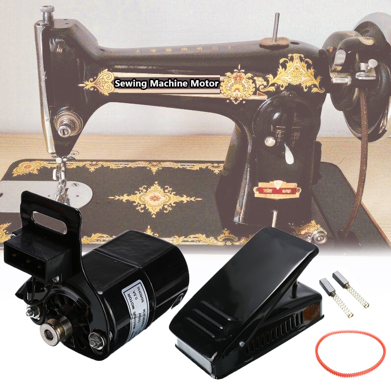 220V 100W Sewing Machine Motor 6500RPM Universal Sewing Motor with Foot Pedal Controller Speed Pedal Sewing Machines Accessories