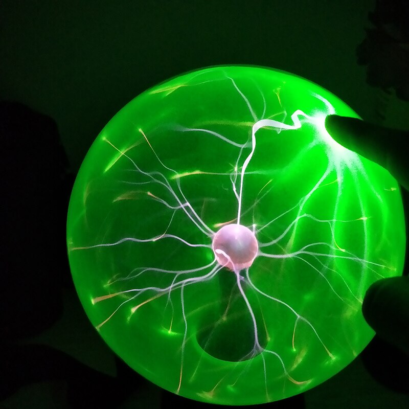 Electrostatic Ball Induction Glow Ball Plasma Ball 10-12 Inch Red Light Blue Light Science and Technology Museum Exhibition Ball