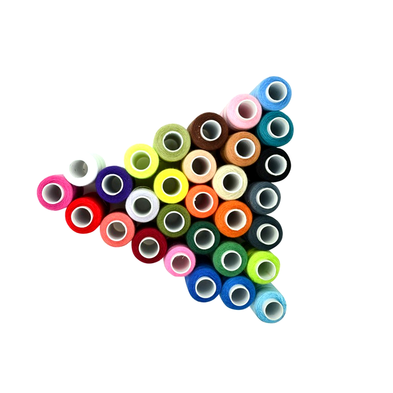 Linha de costura para máquina de bordar, 30 cores, conjunto de fios de poliéster com 250/rolo, para costura, materiais de costura