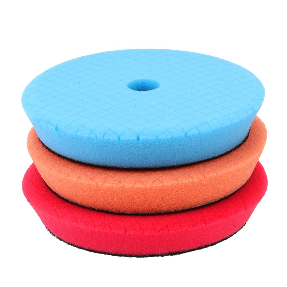 5 Stuks/set 6 Inch Auto Polish Buffing Pad Auto Polijsten Kit Spons Foam Pads Schurende Disc Bevel Edge Waxen spons