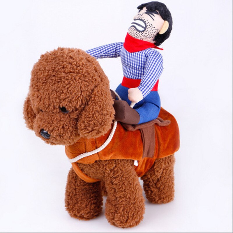 Novelty Halloween Dog Costumes Pet Clothes Cowboy Dressing up Jacket Coats for Dogs Funny French Bulldog Chihuahua Pug Clothing