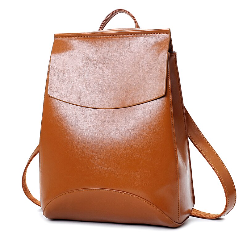 Frauen Leder Rucksäcke Schule Tasche Schüler Rucksack Damen Frauen Taschen Leder Paket Weiblichen Sack dos