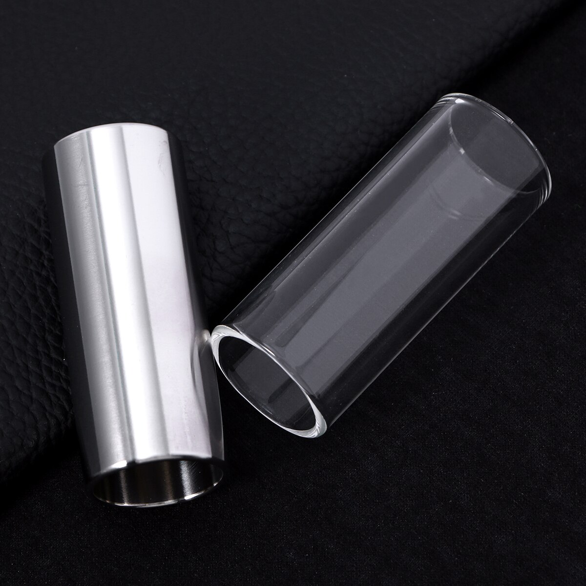 2Pcs 60MM Glass Slide Stainless Steel Slide Guitar Parts Medium Bottleneck Slide For Bass Guitar Parts Guitar Accessories