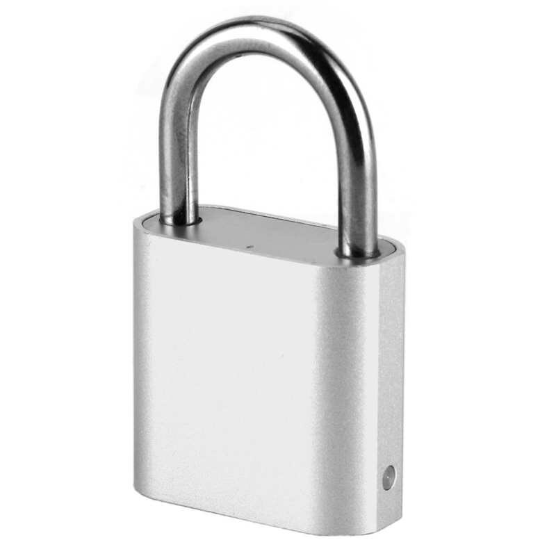 laptop safety laptop locks Smart Fingerprint Padlock Electric Long Standby Time Lock for Fitness Room Cabinet Door Locking