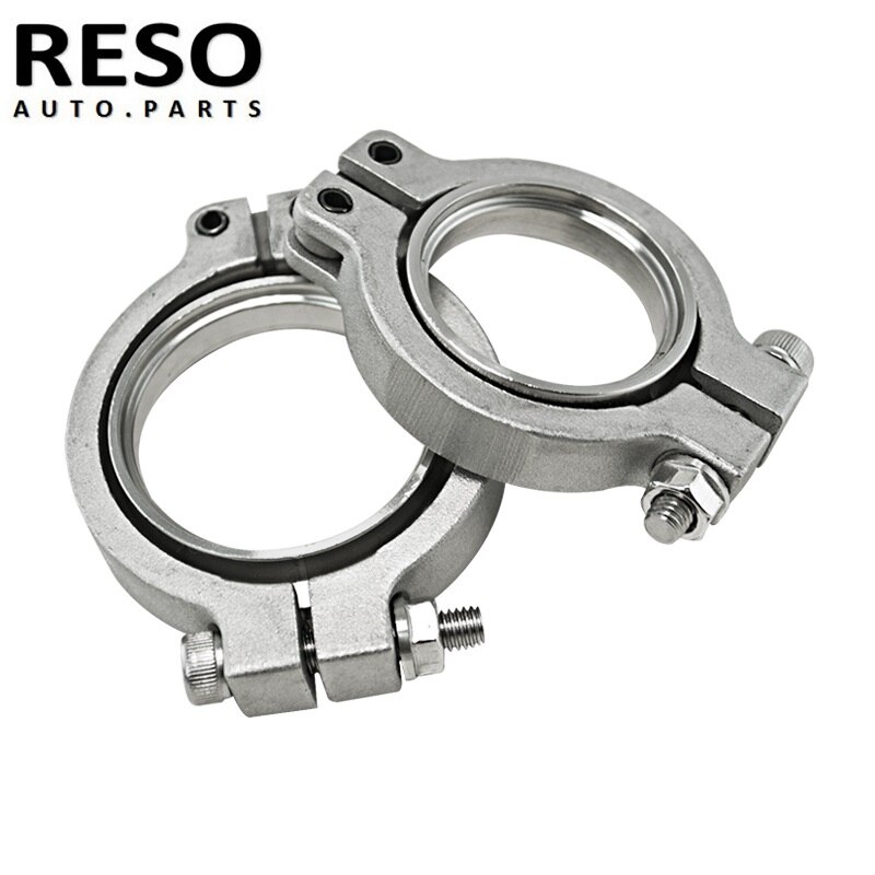 RESO--V Band Clamp Set Kit W/ Screws Nuts and Seals Fit for Tial 44mm wastegate