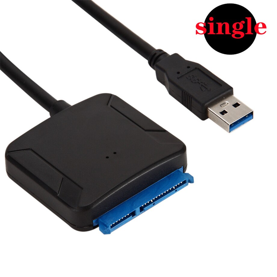 Usb 3.0 til sata adapter konverter kabel usb 3.0 harddisk konverter kabel til samsung seagate  wd 2.5 3.5 hdd ssd adapter: Singel sata