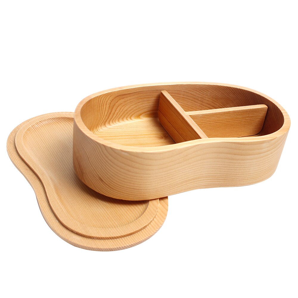 Wooden Lunch Box Set Student Bento Boxes Kit Eco-friendly Japanese Food Container Kitchen Tableware Sushi Case with Compartment