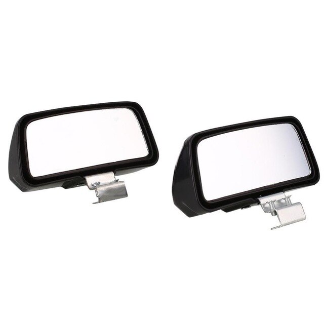 Car Mirrors Blind Wide Angle Spot Side Mirror Blind Spot Auto Rearview Mirror Rear View Mirror Parking Rimless Mirrors: silver