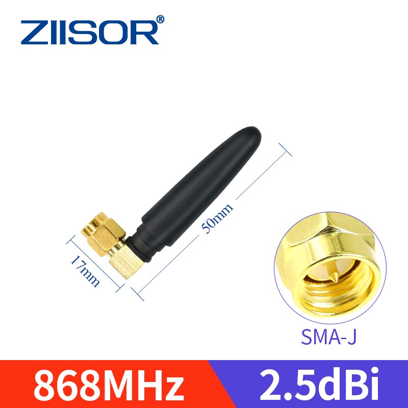 LoRa 868 MHz Antenna Omni 868M Lorawan Antennas for Communication Antennae SMA Male Foldable Mini Aerial High Gain 5dBi: TX2400-JW-5