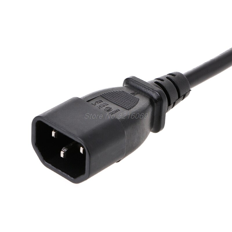 Male to Female C14 C13 PLug PDU Extension Power Cable Connector Right Angle Oct15 Whosale