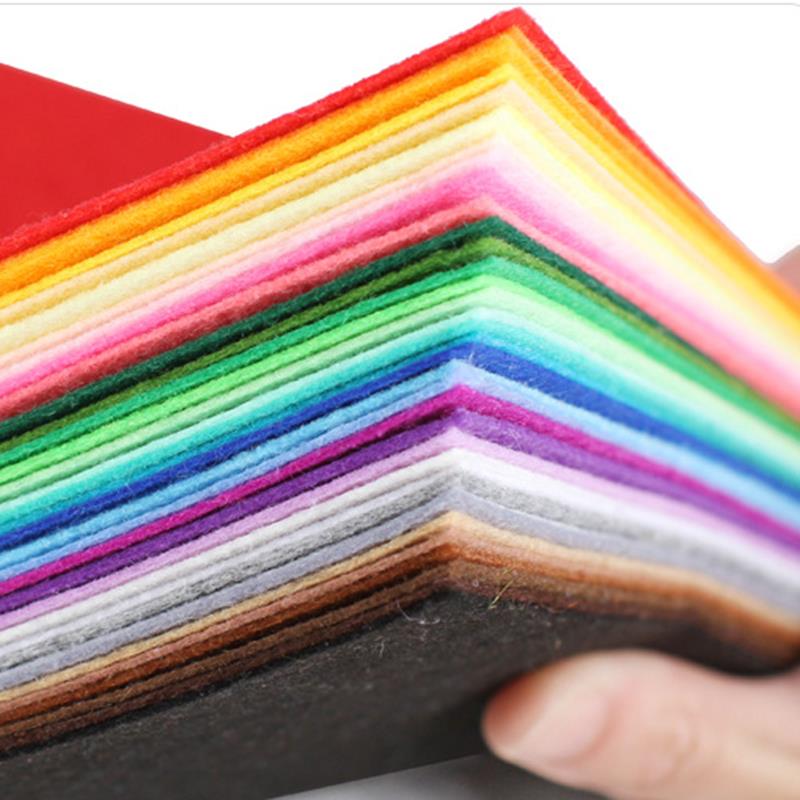 10/40 Stücke Vlies Handarbeiten Filz Stoff 10 cm Patchwork Tuch Bündel für freundlicher Scrapbooking Puppe NäHenne Handwerk DIY Quilten blatt
