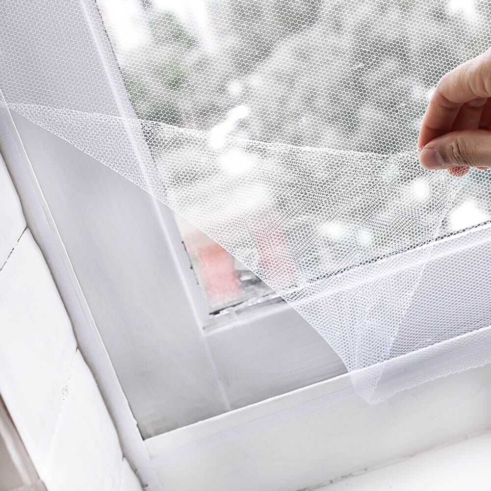 200x150cm Anti Mosquito Net Window Net Insect Mesh Screen Kitchen Curtain Grid Protection Cover Window Mesh