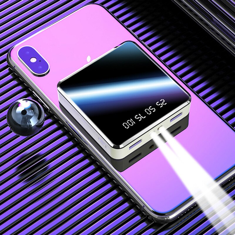 20000mAh Power Bank Protable caricabatterie da viaggio esterno Display digitale LCD illuminazione a LED Powerbank telefono batteria esterna