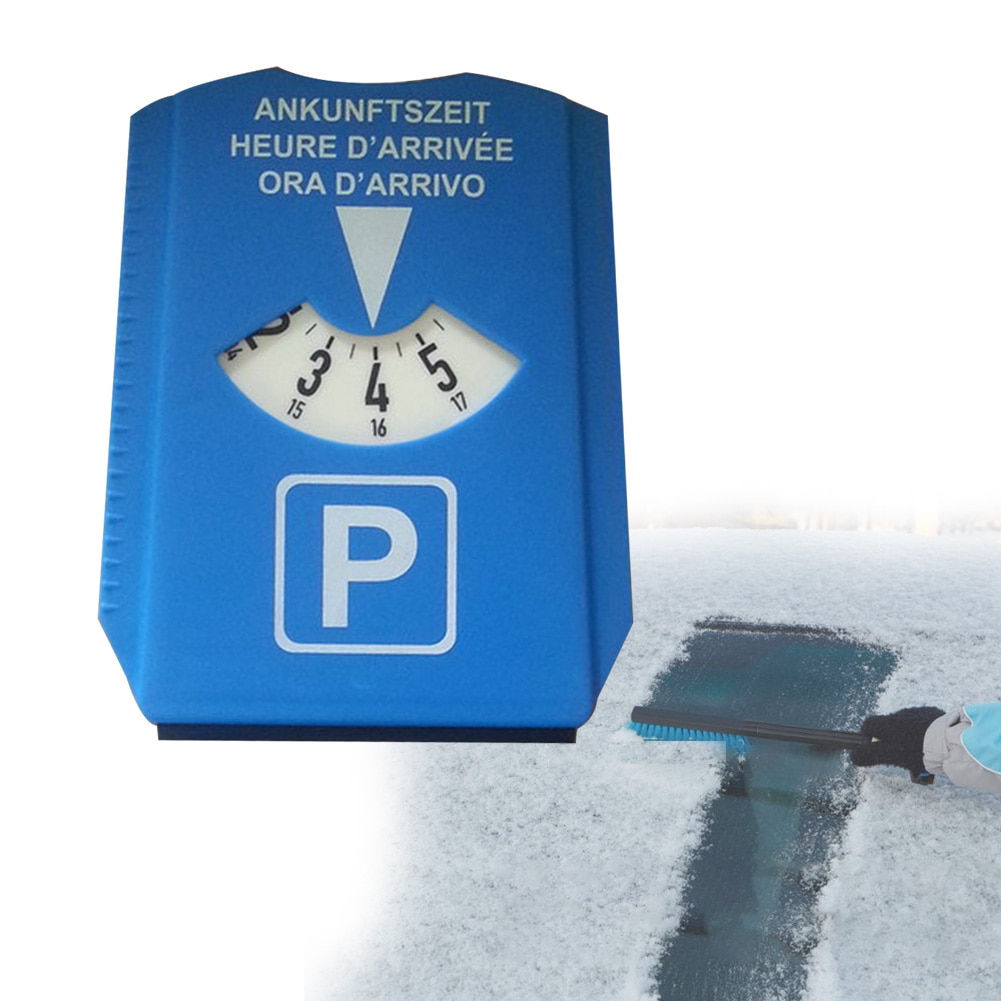 2 uds coche disco de estacionamiento camiones de plástico herramienta temporizador reloj pala portátil para nieve señal multifunción rascador de hielo Auto Accesorios
