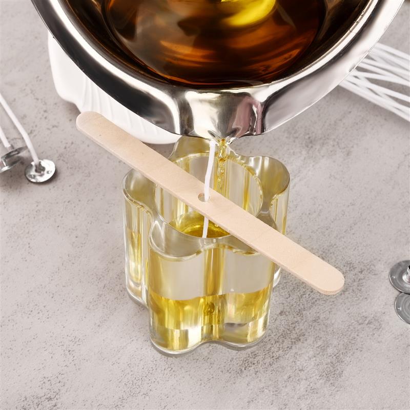 Ensemble de mèches de bougies en coton ciré, 50/100 pièces, noyau de cire sans fumée, bricolage, noyau de cire de soja tissé, lampe à Kerosene, fournitures de fabrication de bougies