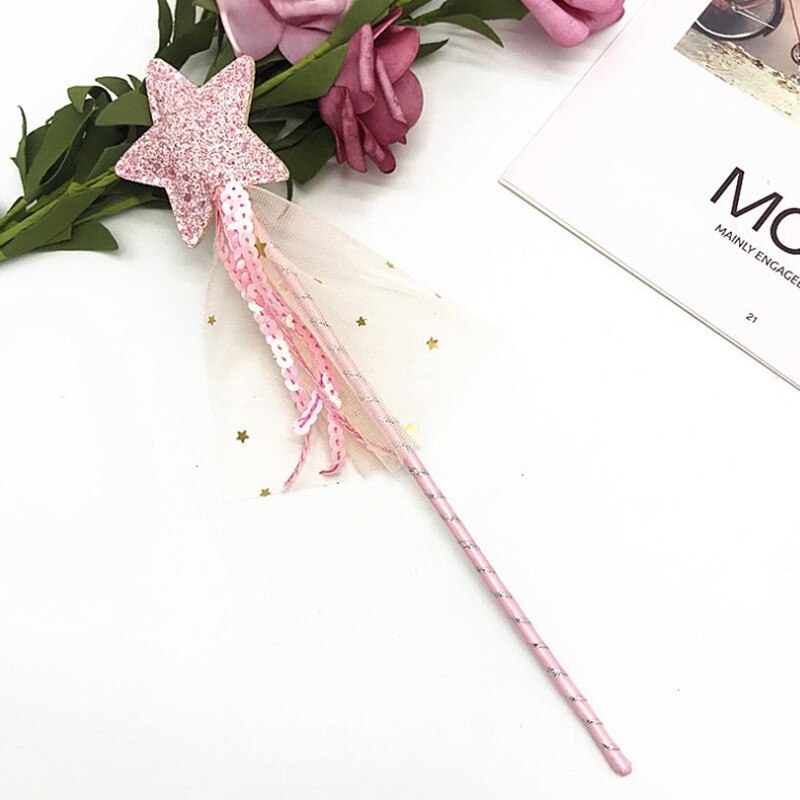 Hot Cute Dreamlike Star Fairy Wand Kids Magic Stick Girl regalo di compleanno Party Halloween Princess puntelli Cosplay
