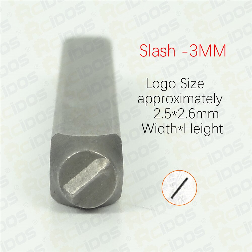 3Mm Dash/Asterisk/Plus-Minus/4Mm Slash Teken Symbolen Stalen Stempel Letters, metalen Sieraden Staal Woord Punch Stempel Seal