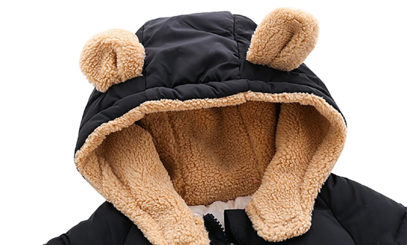 Mudkingdom Nette Jungen Mädchen Mit Kapuze Mäntel Winter Warme Schwergewicht Langarm Dicke Warme Faux Pelz Jacke für Jungen Kleidung Oberbekleidung