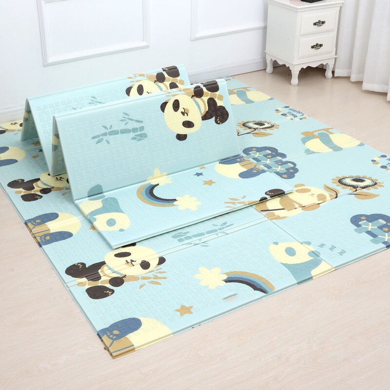 Spelletjes voor kinderen opvouwbare baby speelmat peuters kruipmat waterdicht vroege educatie gym baby tapijt ontwikkelmat