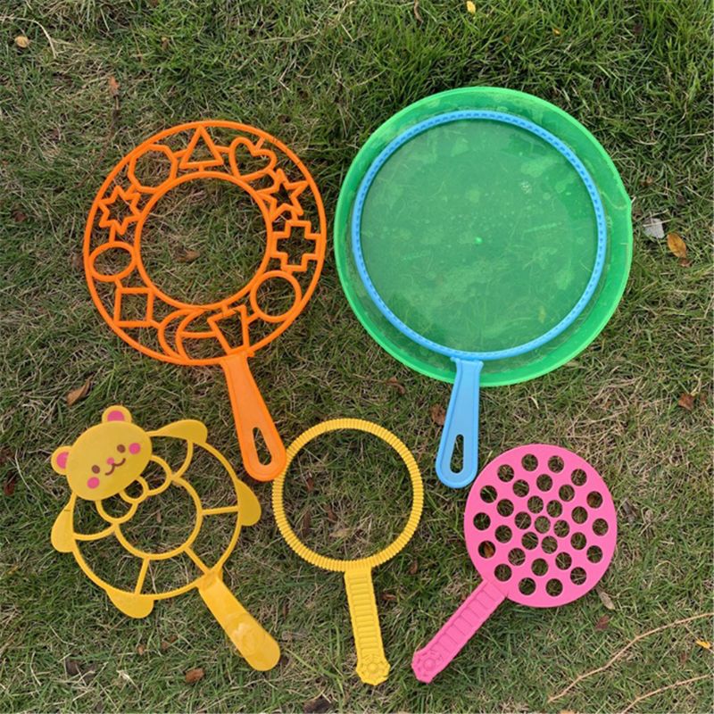 6 stk / sæt jumbo farverig boblestav bobleblæser legetøjssæt til børn sommer udendørs sjov 7in