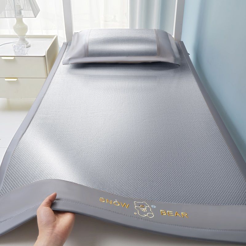 WOSTAR 1800D Zomer Koeling Matras Student Baby Cool Slaapmat Kit Koud Laken Enkel Dubbel Bed Bescherming Pad 90/150/180cm: Volledige / Rood