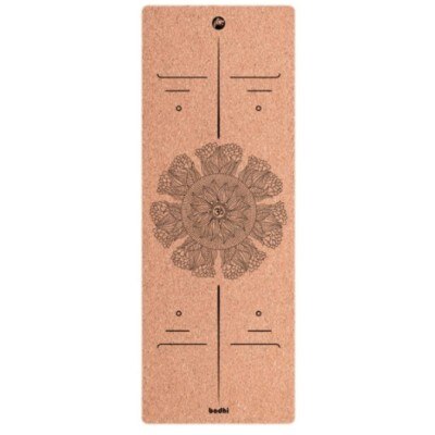 Tpe verbreedt yogamat 183cm*68cm kurk yogamat comfortabele antislip pilatesmat draagbare buiten oefenmat 5mm dik: Stijl 2