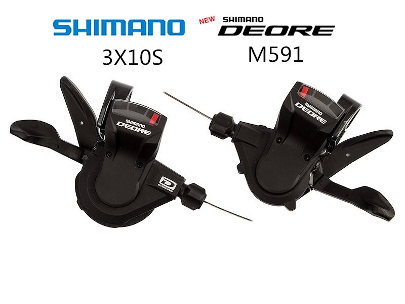 Shimano 10 speed deore sl - m591 shift gear 10- speed 3 x 10 speed  m591 derailleurs  m591 shift  m591 trigger shifters 3 x 10 speed