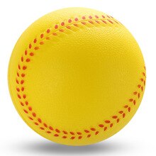 2.5inch Soft Sponge Outdoor Sport Practice Trainning Base Ball Child BaseBall Softball Universal 6.3cm Standard Ball For Practic: Yellow