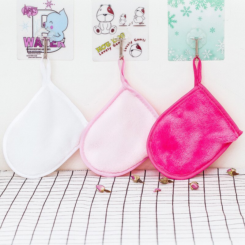 1 Uds., Toalla de microfibra reutilizable, almohadilla removedora de maquillaje, paño de limpieza facial, guante de limpieza, herramientas de belleza para el cuidado facial