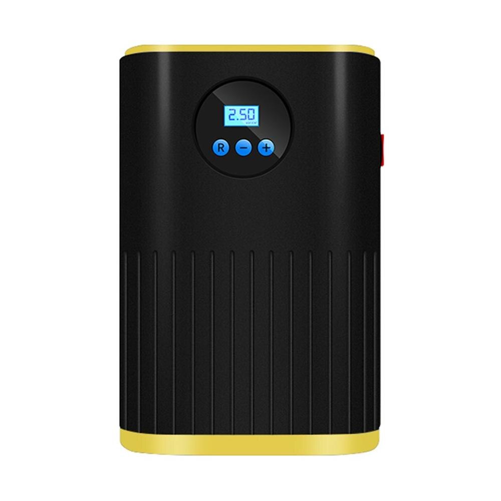 Car Emergency Air Pump Digital/ Pointer Display Automatic Charging And Stopping Automobile Plastic Tire Air Pump: Red