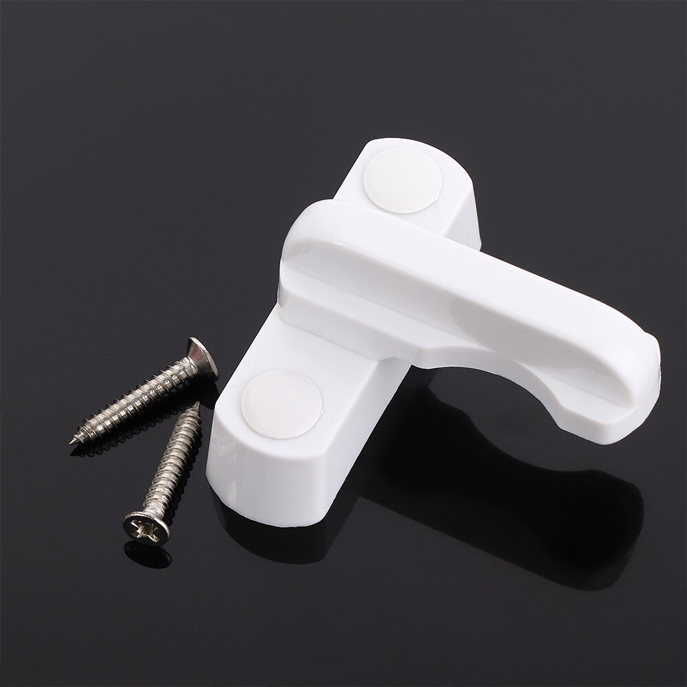 1 PC Plastic T-lock Steel Window Door Bolt Latch Buckle Anti Theft Secure Home Pull Handle Household Locks