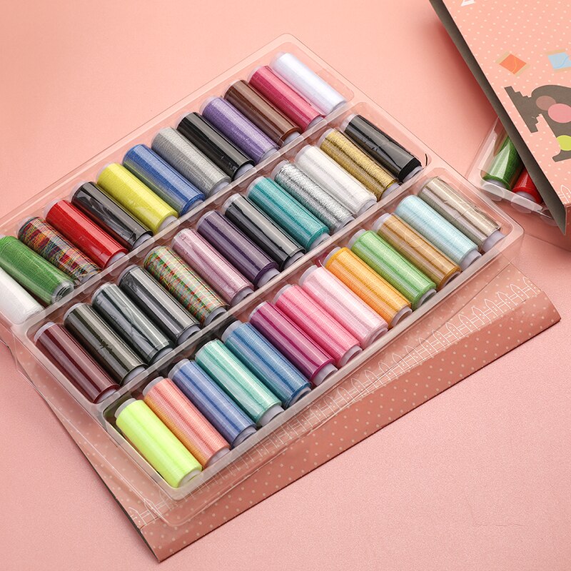 MIUSIE Mixed Colors Sewing Thread Yarn Machine Hand Embroidery Thread DIY Household For Sewing Supplies Tool