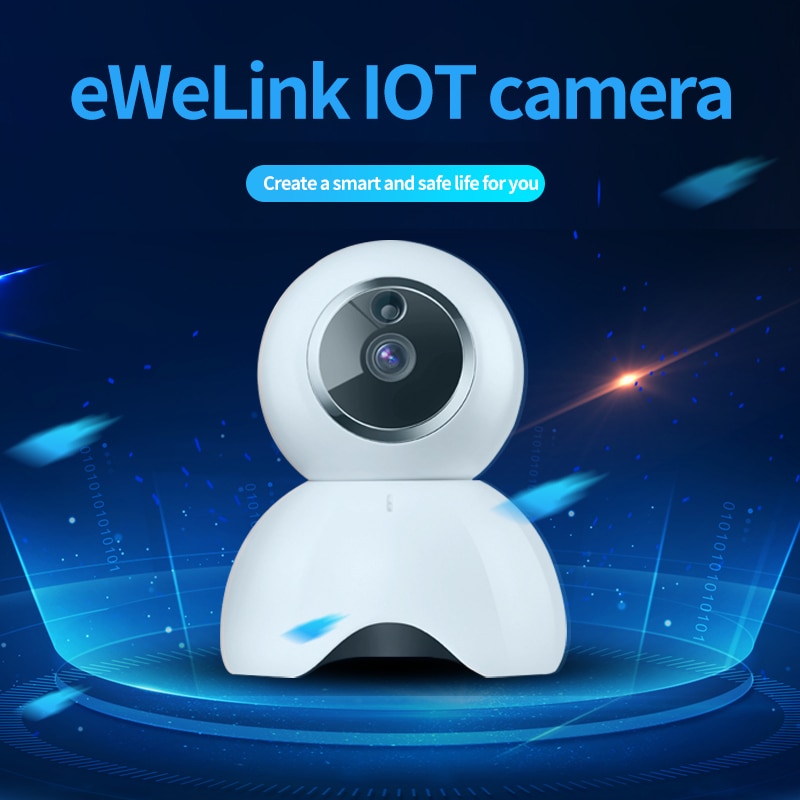 Ewelink Iot 720P Hd Wireless Ip Security 360 ° Hoek Camera Indoor Netwerk Thuis Smart Wifi 10M Ir nachtzicht Babyfoon P2P
