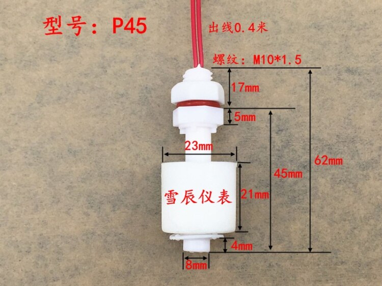 Plastic float level switch float level switch level switch level gauge level controller M8 M10