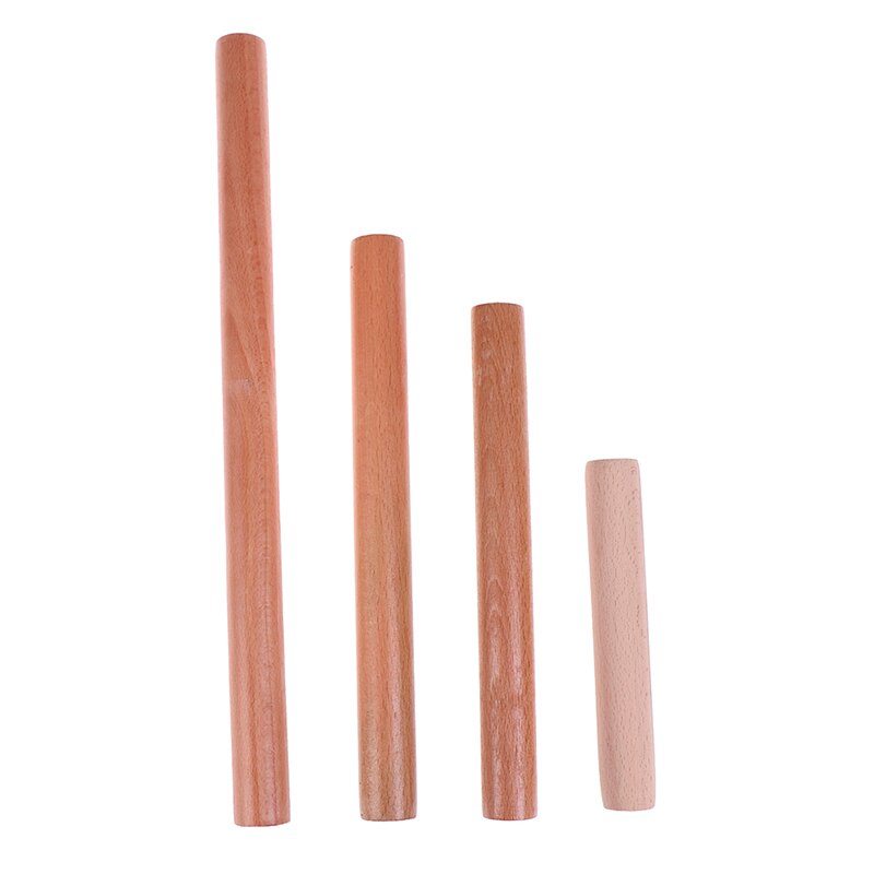 Natural Wood Cooking Tools Rolling Pin Dough Roller Fondant Cake Decoration
