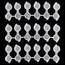 10 Strips Lege Verf Strips Mini Verf Doos Pod Arts Ambachten Plastic Opslag Containers Pigment Container Tekening Accessoires