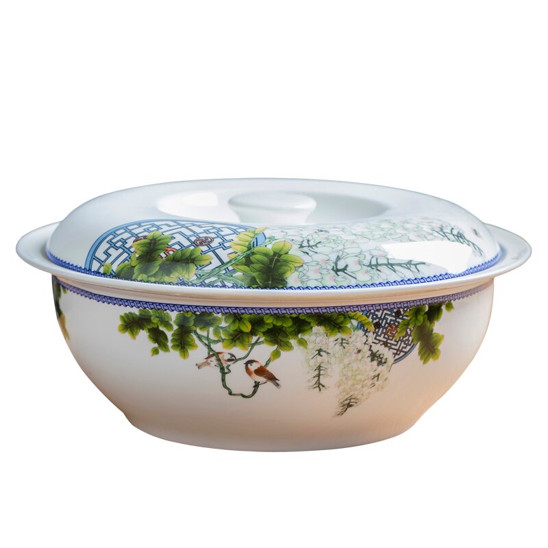 Bol à soupe de légumes en céramique de grande taille, bol à soupe de ménage chinois, os de , sauterelle, eau de poisson et légumes: Default Title