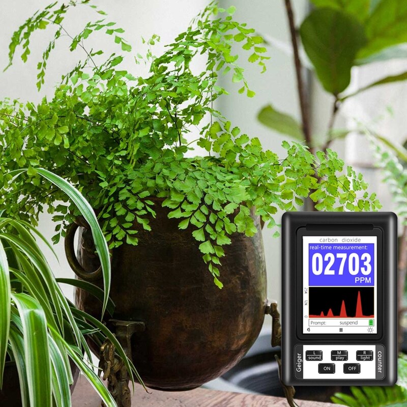 M6CF Hoge Nauwkeurigheid CO2 Monitor Luchtkwaliteit Monitor Indoor Kooldioxide Detector Groot Scherm 10 Uur Data Record