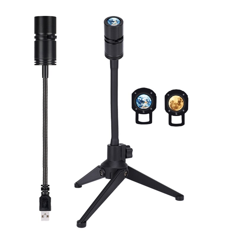 USB Moon Lamp Earth Planet Projection Lamp Night Light Starry Lamp